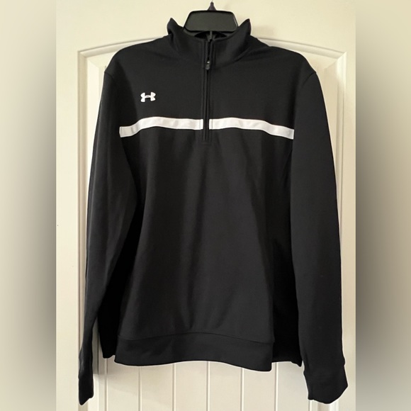 Under Armour Jackets & Blazers - Women’s large Under Armour Loose UA Team All Season Quarter Zip Jacket Black